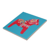 Red Dala Horse Tile Fliese (Seite)