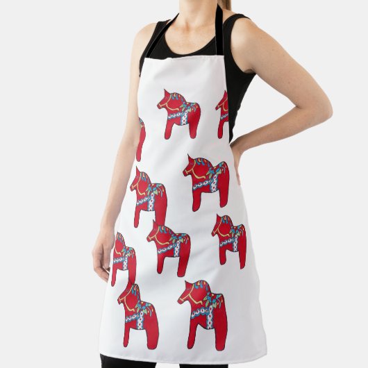 Red Dala Horses Schürze (InSitu)