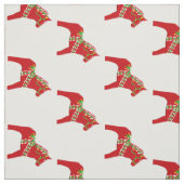 Red Dala Horses Stoff (Muster)