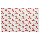 Red Dala Horses Stoff (Fat Quarter (45,7 x 55,9 cm))