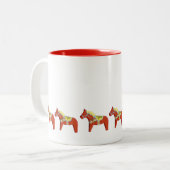 Red Dala Horses Tasse (Vorderseite Links)