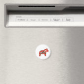 Red Dala Magnet (In Situ (Geschirrspüler))