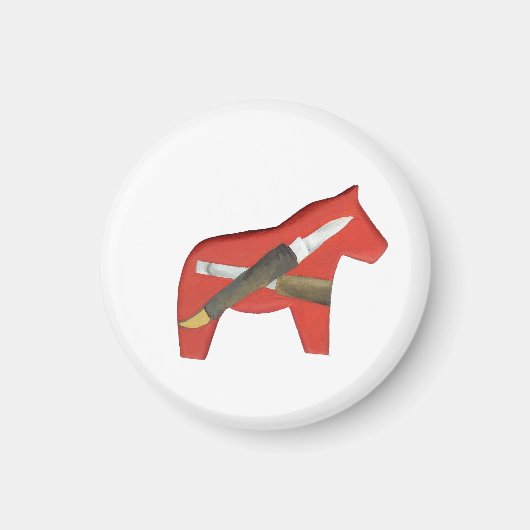 Red Dala Magnet (Vorne)