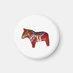 Red Dala Magnet