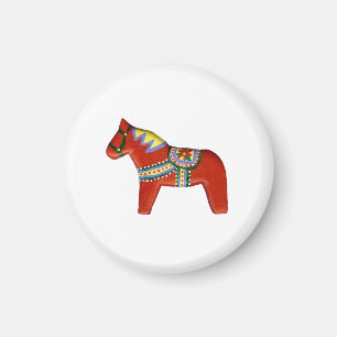 Red Dala Magnet