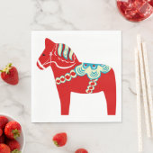 Red Dala Pferdepapier Napkins Serviette (Beispiel)