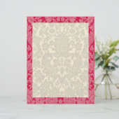 Red Damask Border (Stehend Vorderseite)