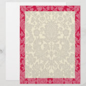 Red Damask Border (Vorne/Hinten)