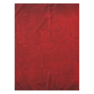 Red Damask Cotton Tableclout Tischdecke