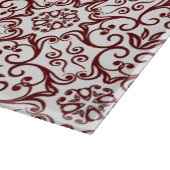 Red Damask Cutting Board Schneidebrett (Ecke)