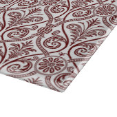 Red Damask Cutting Board Schneidebrett (Ecke)