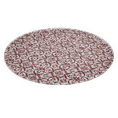 Red Damask Cutting Board Schneidebrett (Ecke)