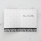 Red Damask Danke, Card Dankeskarte (Innenseite)