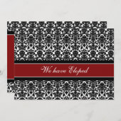 Red Damask Elopunctions Cards Ankündigung (Vorne/Hinten)