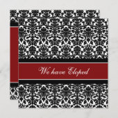 Red Damask Elopunctions Cards Ankündigung (Vorne/Hinten)