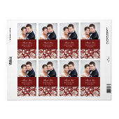 Red Damask Foto Wedelmarken (Vorne)