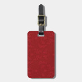 Red Damask Gepäckanhänger (Vorderseite vertikal)