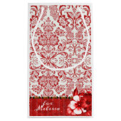 Red Damask Kleine Geschenktüte (Rückseite)