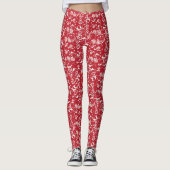 Red Damask Leggings (Vorderseite)