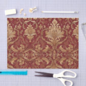 Red Damask mit Gold-Muster-Decoupage Seidenpapier (Handwerk)