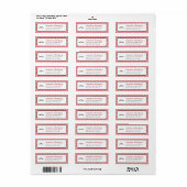 Red Damask Pattern Abschluss (Vorne)