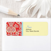 Red Damask Rücksendeadresse (Insitu)