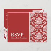 Red Damask UAWG Postkarte (Vorne/Hinten)