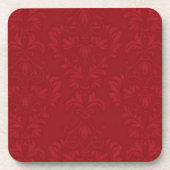 Red Damask Untersetzer (Vorderseite)