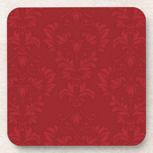 Red Damask Untersetzer (Vorderseite)