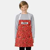Red Dancing Elmo Pattern Schürze (Getragen)