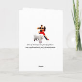 Red Dancing Shoes Tango Hund Bereit! Karte (Rückseite)