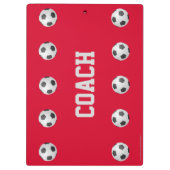 Red, danke Coach, Name, Fußball-Ball, Klemmbrett (Rückseite)