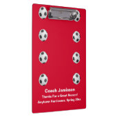 Red, danke Coach, Name, Fußball-Ball, Klemmbrett (Rechts)