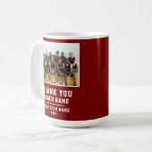 Red Danke, Coach Team Name Foto Kaffeetasse (Vorderseite Links)