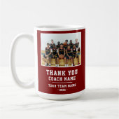 Red Danke, Coach Team Name Foto Kaffeetasse (Links)