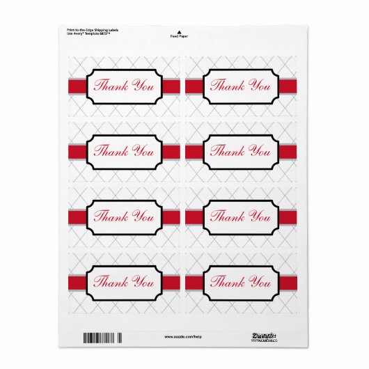 Red Danke Labels (Vorne)