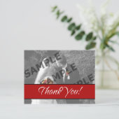 Red Danke, Postcard Postkarte (Stehend Vorderseite)