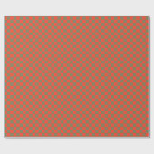 Red & Dark Green Checkerboard - Festive Retro  Geschenkpapier (Flach)