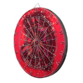 Red Dart Board Bull läuft in der Starry Night Dartscheibe (Vorderseite rechts)