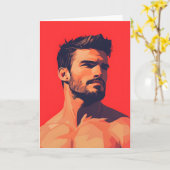 Red Dawn Gay Greetings Card Karte (Gelbe Blume)