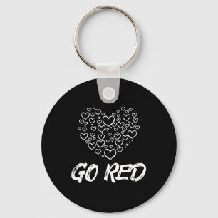 Red Day Go Red Heart Disease Awareness Gifts Women Schlüsselanhänger