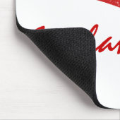 Red Dazzling Star Curves Mousepad (Ecke)