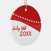 Red Dazzling Star Curves Ornament (Rechts)