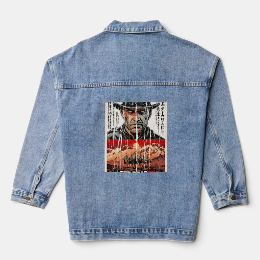 Red Dead Redemption Denim Jacket - Stylischer Game Jeansjacke (Rückseite)