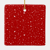 Red Dear Santa Lass Me Erkläre Weihnachten Keramikornament (Rückseite)