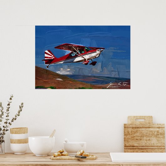 Red Decathlon Poster (Küche)