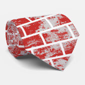 Red Decay Brick Wall Krawatte (Gerollt)