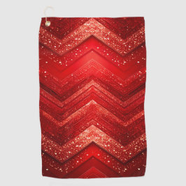 Red Decoration Glitzer Golf Handtuch