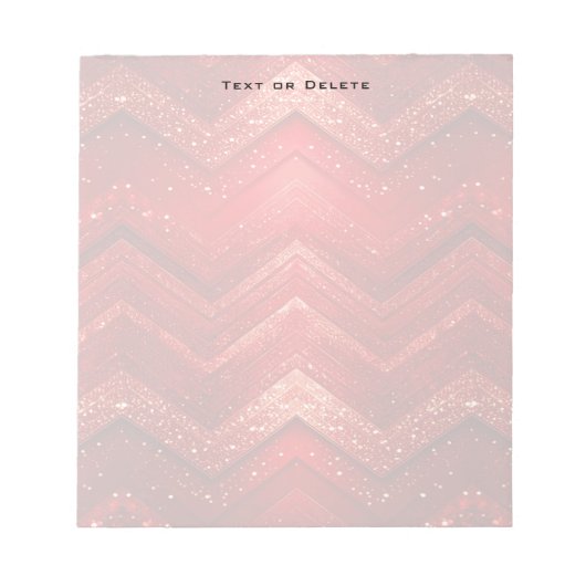 Red Decoration Notepad Notizblock (Vorderseite)