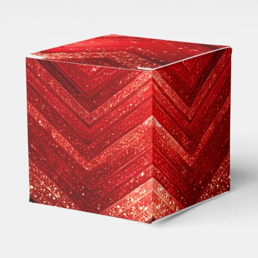 Red Decoration Weihnachts Glitzer Holiday Favor Bo Geschenkschachtel (Vorderseite)